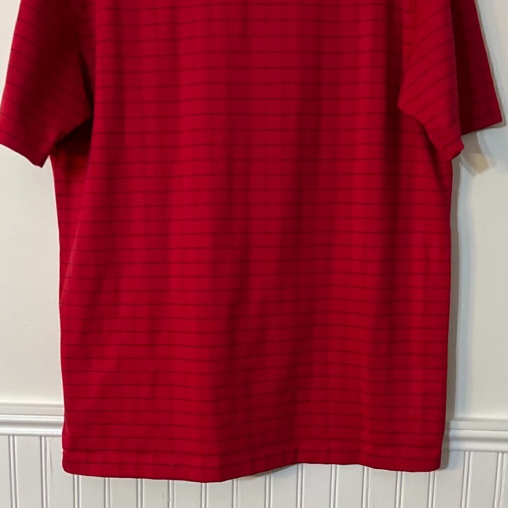 Tiger Woods Nike Golf Polo Men's Size Large Red Polyester Dri-Fit Rare Vintage - Picture 4 of 8
